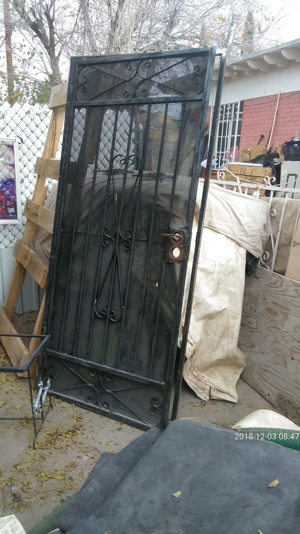 Rod Iron Exterior door 36x81 for Sale in El Paso, TX OfferUp