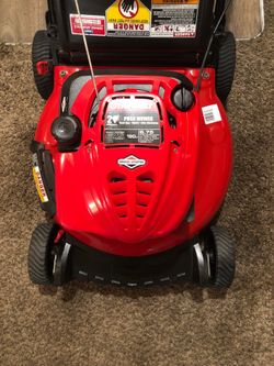 Like new lightweight troy, Bilt push lawnmower nice
