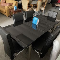 Brand New Dining Table With 6 Chairs - Delivery And Financing Available 