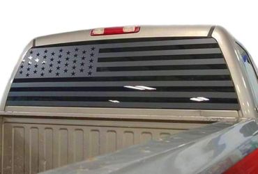 XPLORE OFFROAD American Flag Window Decal for Pickup Trucks, SUVs, Cars Universal Vinyl
Graphic (Black Die Cut)