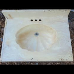 BATHROOM SINK,Seashell