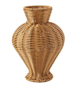 Woven Rattan Vase