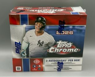 2026 Topps Chrome Baseball MLB Jumbo Box NEW/SEALED