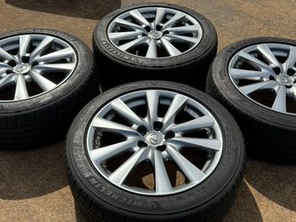 Lexus GS350 GS450h Rims Wheels Set 18x[hidden information] Factory OEM Michelin AS 235/45/18 