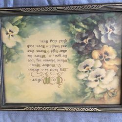 Vintage Mother Saying Picture 