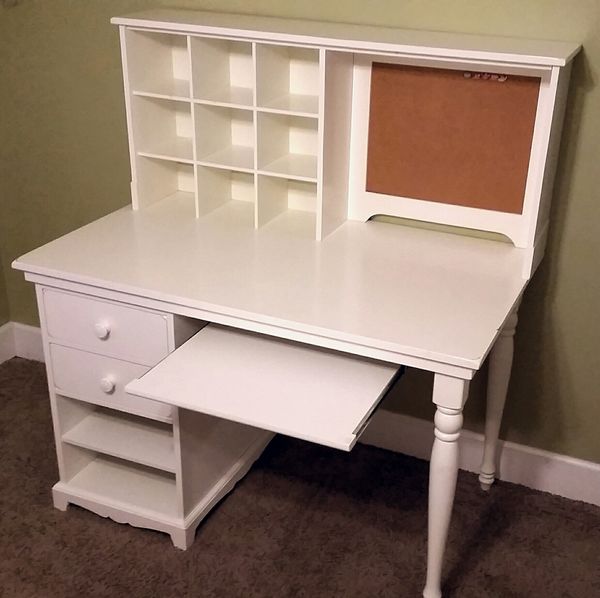 Pottery Barn Kids Desk With Postman S Hutch And Keyboard Tray For