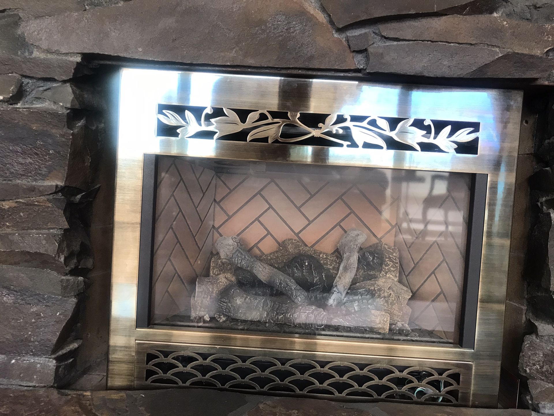 Fireplace Insert, natural gas Travis Industries DVL GSR fireplace