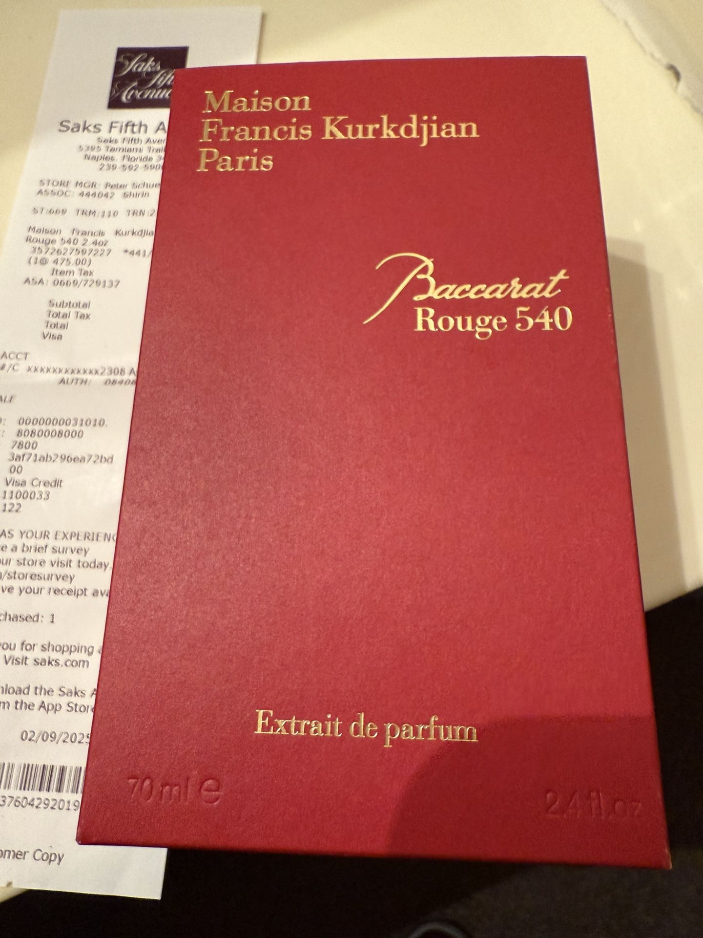 baccarat cologne