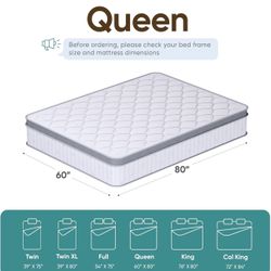 Colchón Queen De 12 Pulgada 