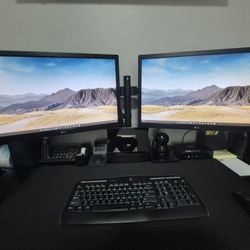 Two (2) LG 21.5" Computer Monitors