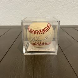 Ken Griffey Jr. Signed Baseball in Display Box 