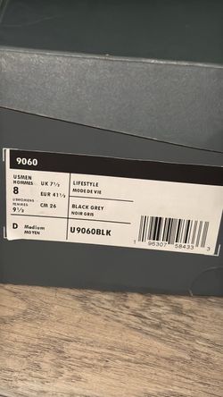 New Balance 9060 ‘Black Castlerock’ size 8