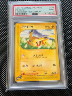Pikachu #016 expansion pack psa 9 non holo