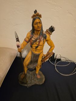 Native American warrior figurine