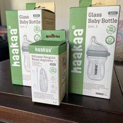 Glass Baby Bottles - Haakaa