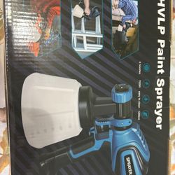 Paint Sprayer, 700W HVLP Spray Gun with Cleaning & Blowing Joints, 4 Nozzles and 3 Patterns, Easy to Clean, for Furniture, Cabinets, Fence, Walls, Doo