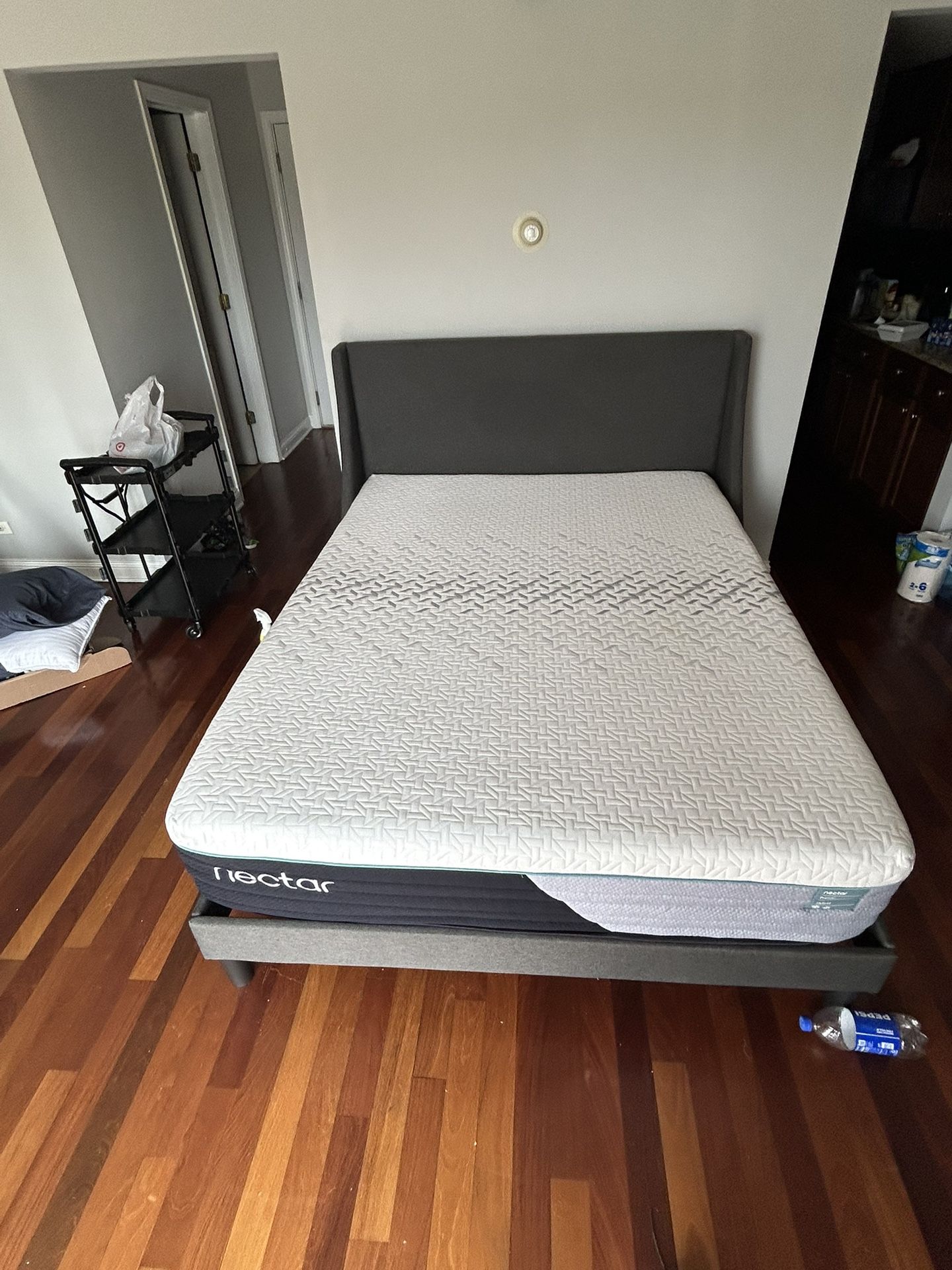Queen Hybrid Nectar Mattress And Bedframe