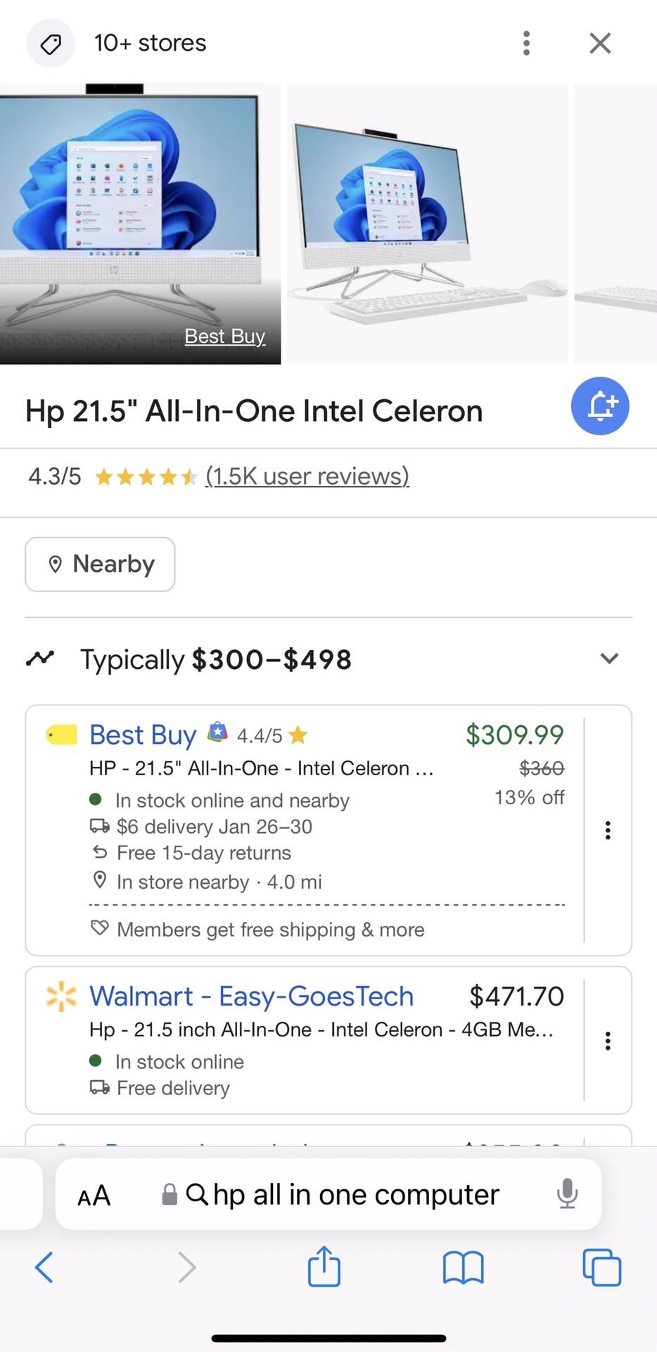 HP All in One Intel Core Computers & Accessories