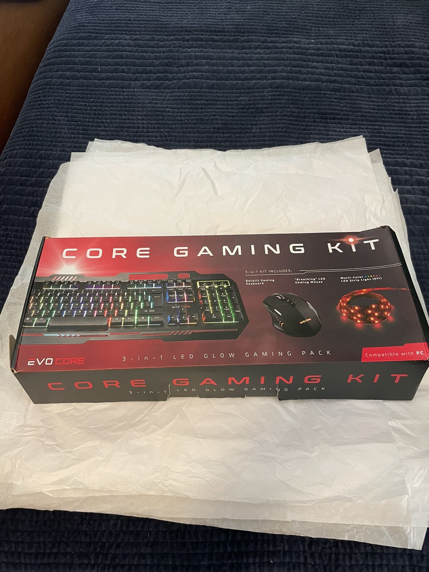 Gaming Keyboard And Mouse With LED Backlight