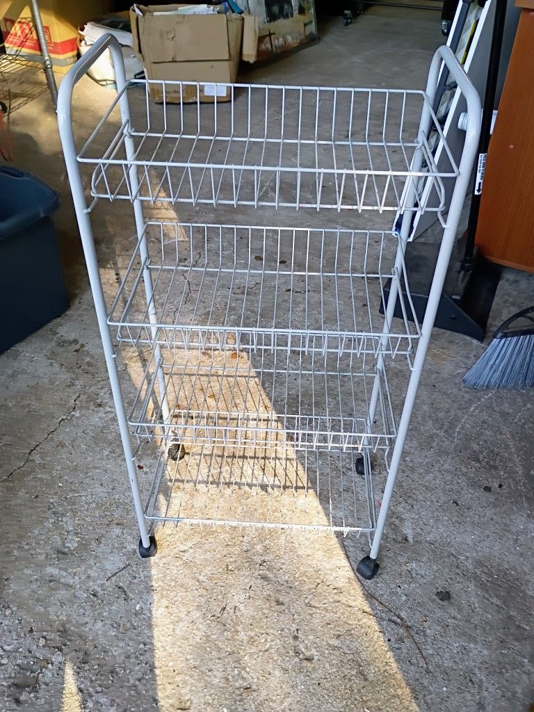 $10 3 Tiered Wired Cart On Wheels