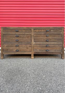Restoration Hardware 6-Drawer Printmaker Media Console⚡️