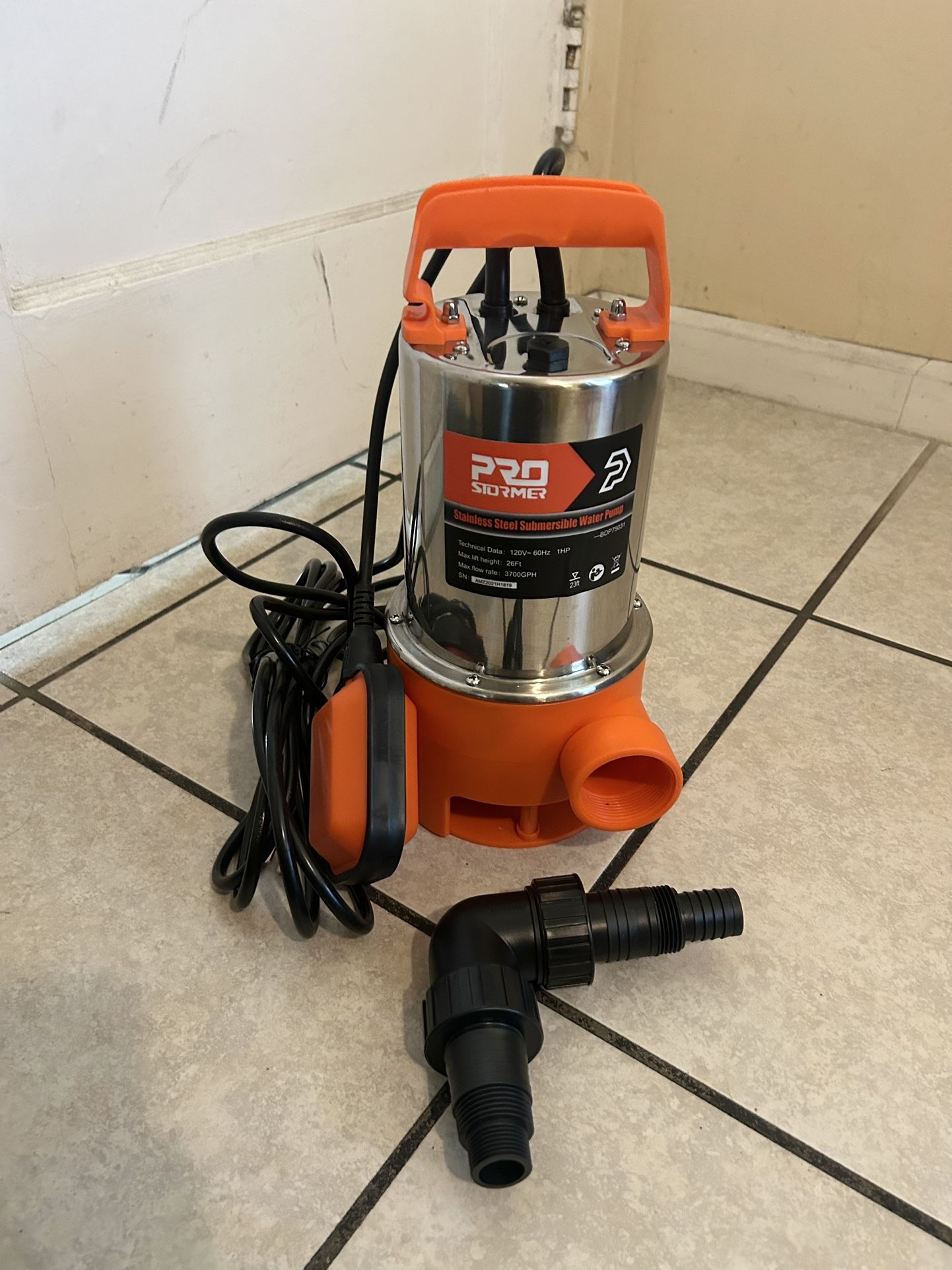 Heavy Duty Water Pump 1HP – Drain Pools, Floods, Basements Fast