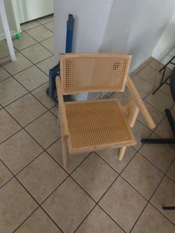 Rattan boho chairs