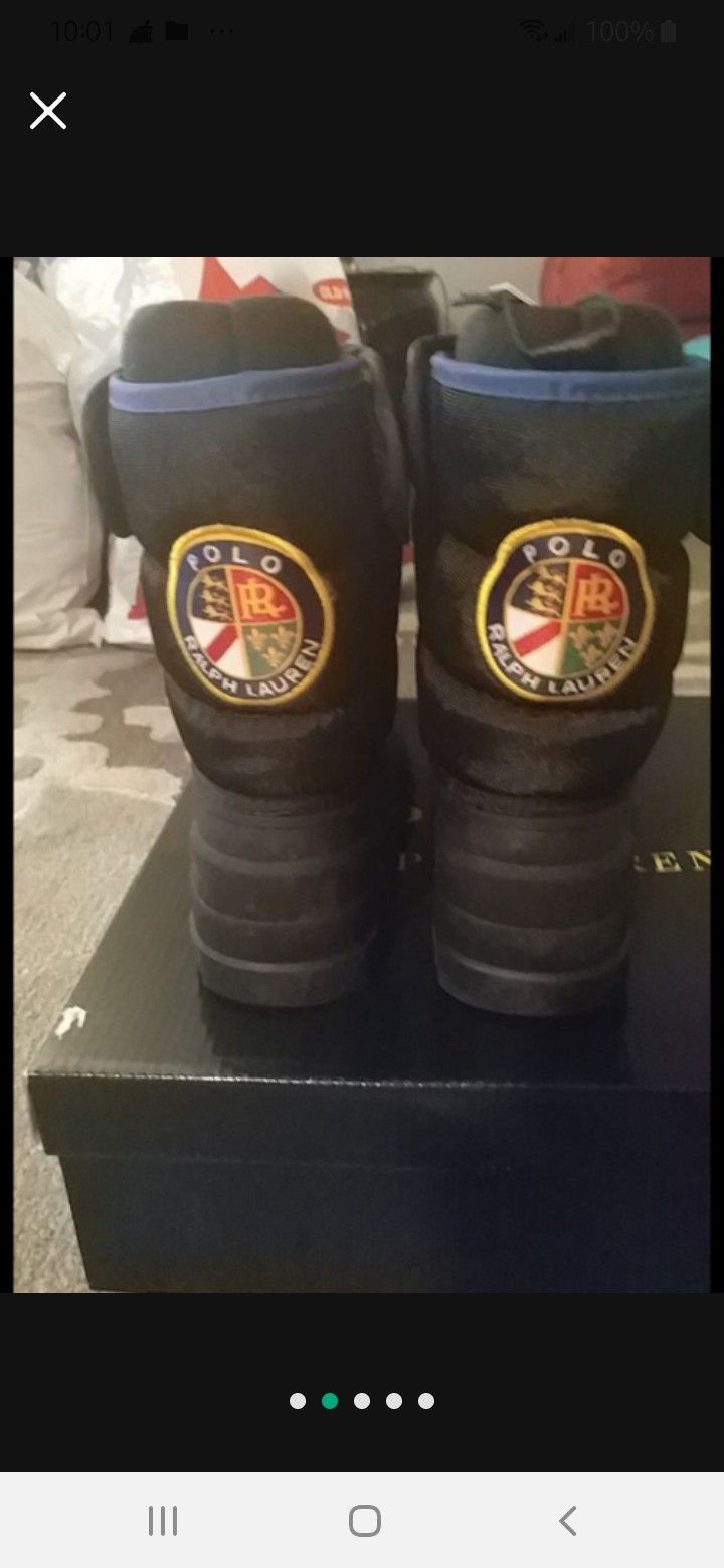 Toddler Polo Winter Snow Boots