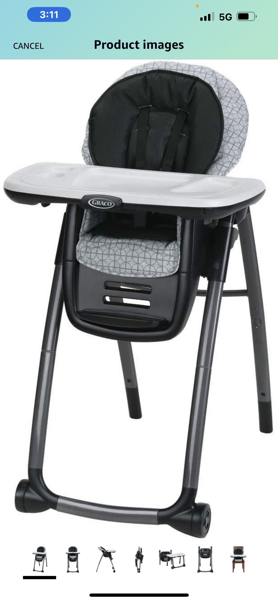 Graco Table2table Premier Fold 7 In 1 Convertible Baby Child High Chair