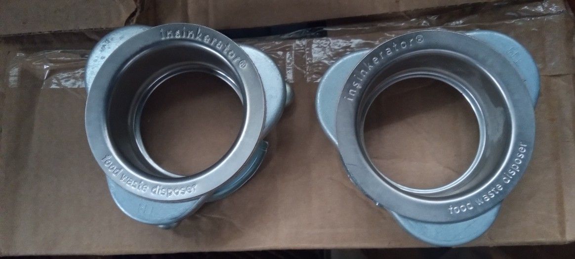 Quick Lock Mount in Chrome for InSinkErator Garbage Disposal set of 2