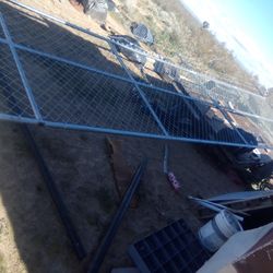 Chain link gate. W  6' fence w all hdwr