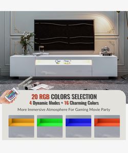 TV Cabinet with Storage Drawers Living Room Entertainment Center Media Console Table(E)