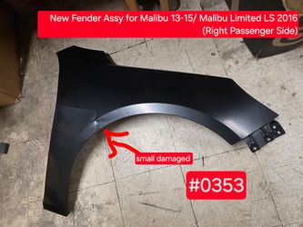 🥇  Fender Assy for Malibu 13-15/ Malibu Limited LS 2016 (Right Passenger Side) #0353