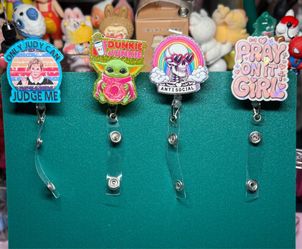 Fun work badge holders