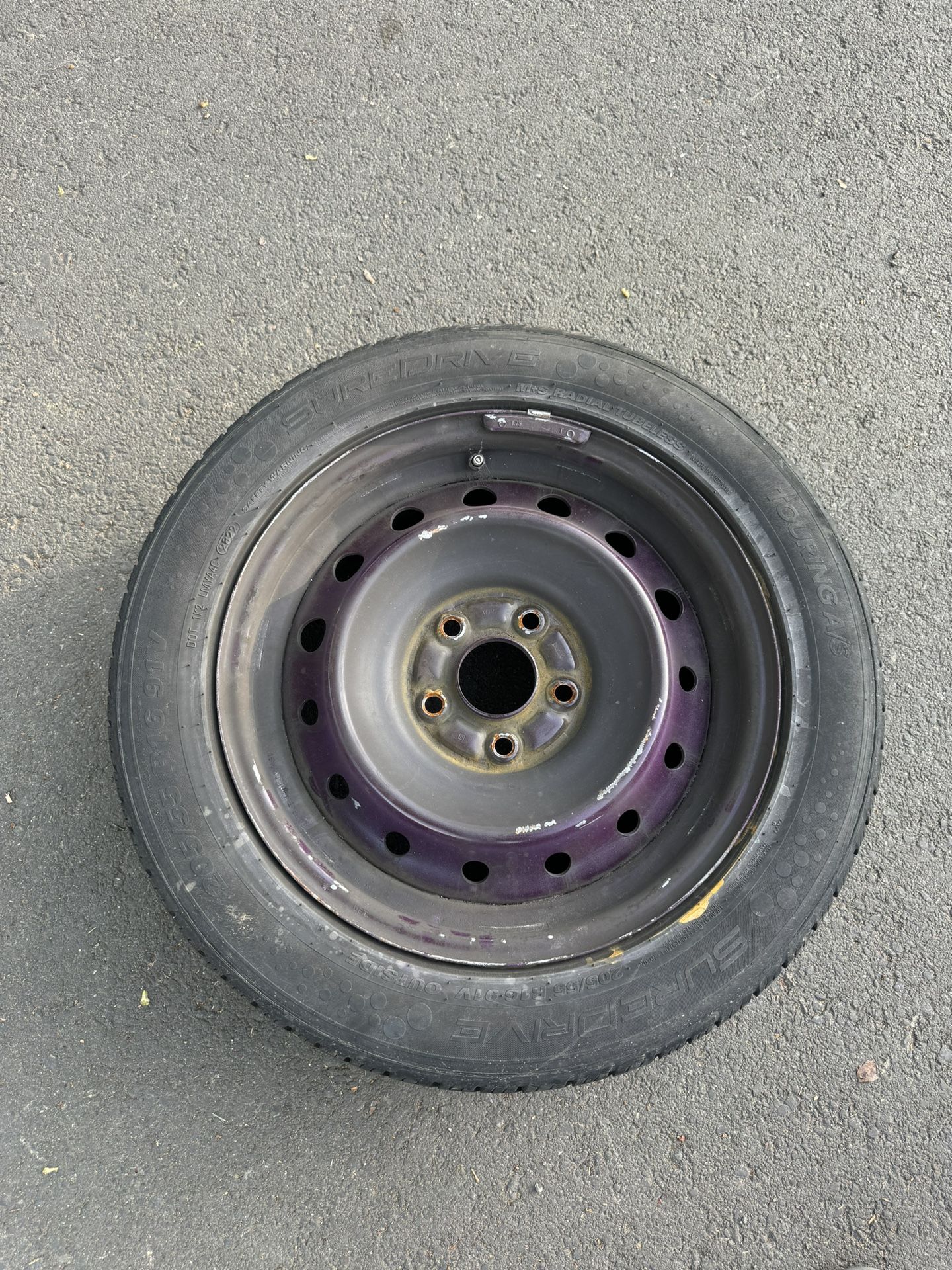 Full size spare wheel
