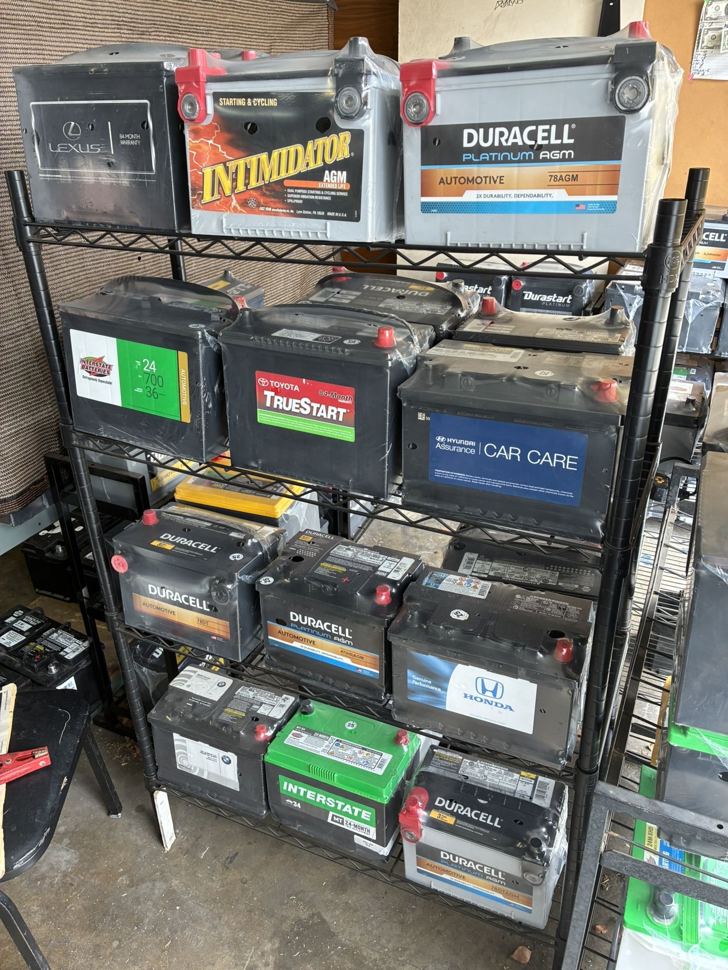Car batteries