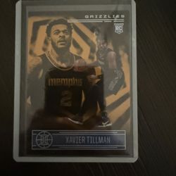 XAVIER TILLMAN GRIZZLIES 2020-21 PANINI ILLUSIONS TROPHY ORANGE ROOKIE RC 194!