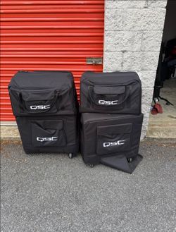 QSC K12.2 Speakers & KS112 Subwoofers with Bags