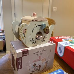 New Wooden Activity Teapot Toy Baby/Toddler/Kids