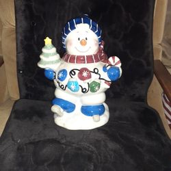 A Seasonal Snowman For Christmas Or Christmas In July