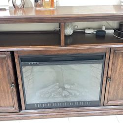 Wooden Stand With Chimmey