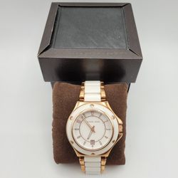 Stunning Michael Kors Ceramic And Rose Gold Watch!