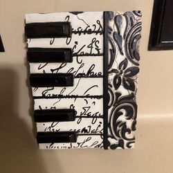 New View Gift Accessories Piano Tile Wall Art Plaque