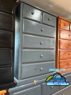 Grey duplex pinewood dresser cajonera Comoda nueva drawer