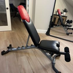 Bowflex Bench and Weights With Stand