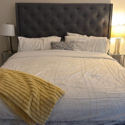 King Size bed frame & mattress 