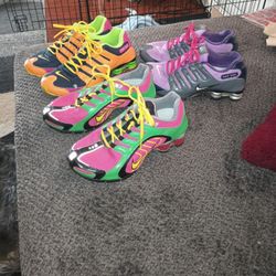 3 Pairs Of Nikes Sneakers 