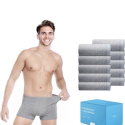 New! 10 Pack Disposable Cotton Men Underwear for Travel Fitness, Size Small