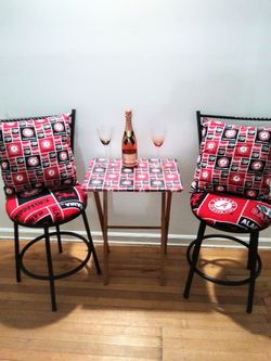 Alabama Crimson Tide Bar stools tray tables pillows💯Custom Made💯
