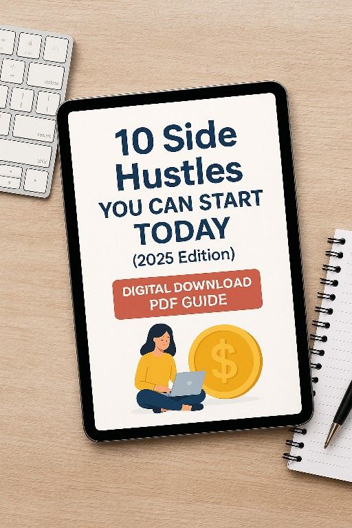 E-book Download. (10 Side Hustles You Can Start Today And Make Money Tomorrow)